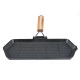 Valurautainen grillipannu taitettavalla puukahvalla, 35x21 cm | Valurautainen grillipannu Valurautainen grillipannu taitettavalla puukahvalla, 35x21 cm | Valurautainen grillipannu | Valurautapannu |